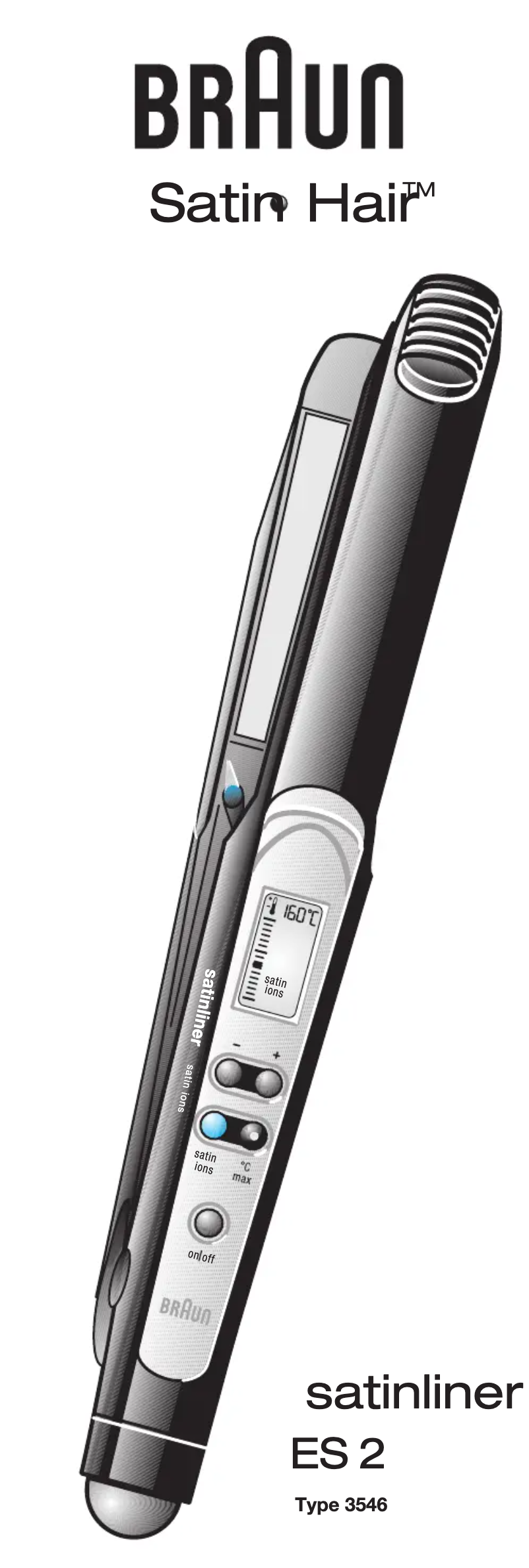 Page 1 de la notice Manuel utilisateur Braun Satinliner ES 2