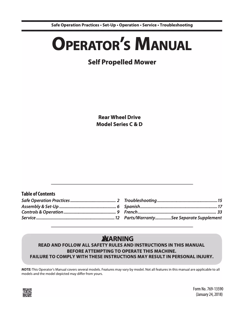 Page n°1 - Manuel utilisateur Remington RM310