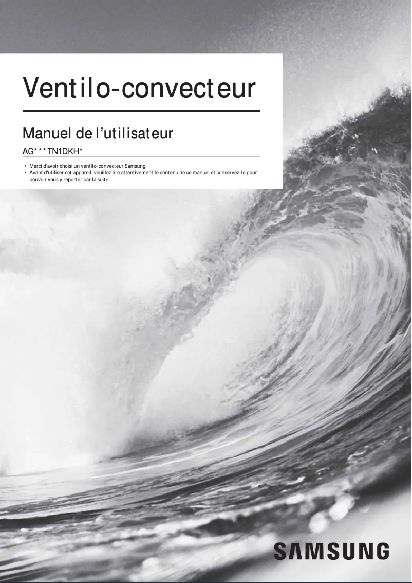 Page 1 de la notice Manuel utilisateur Samsung AG032TN1DKH