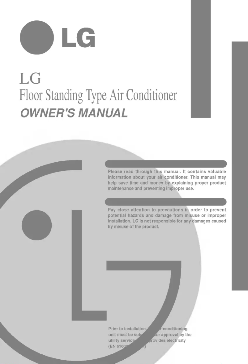 Page n°1 - Manuel utilisateur LG LP-K3063ZA