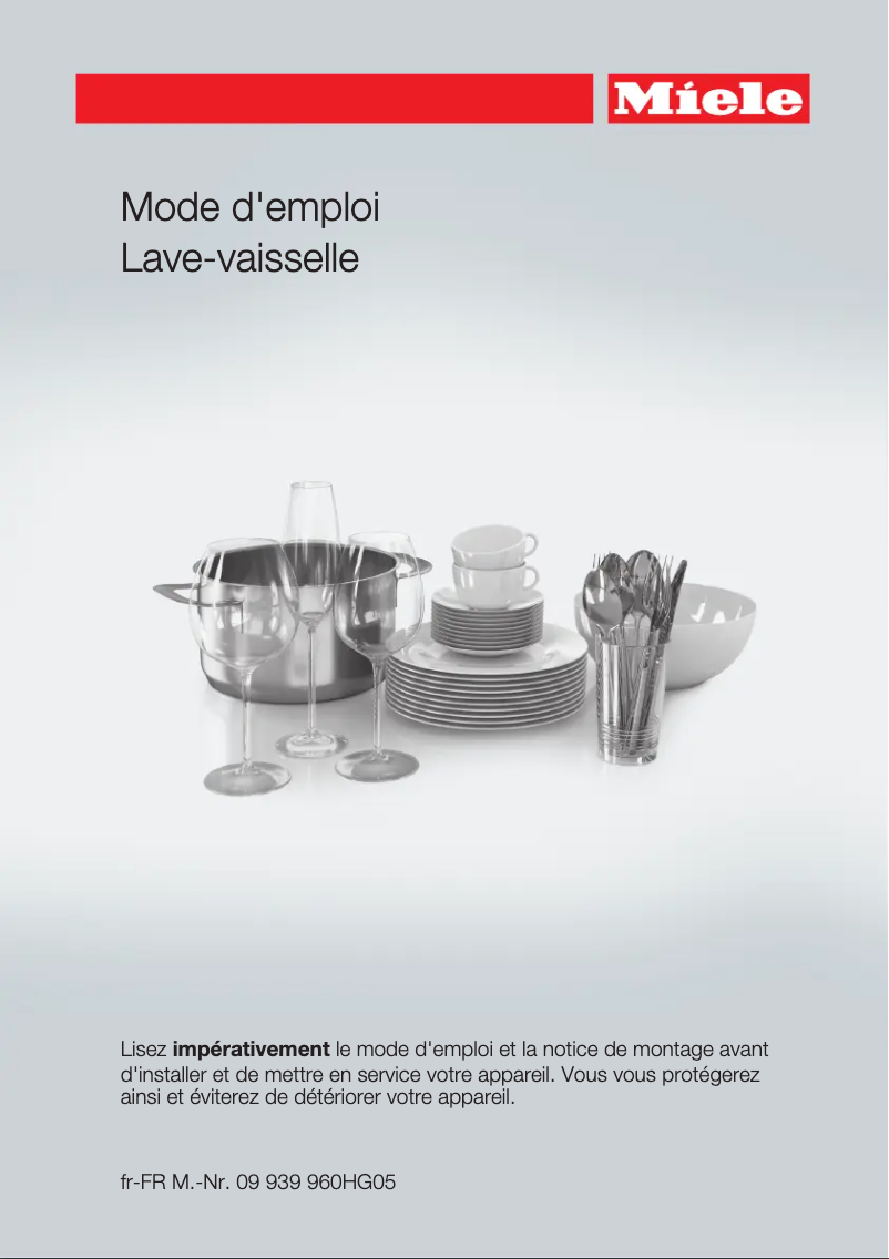 Page n°1 - Manuel utilisateur Miele G 4967 SCVi XXL