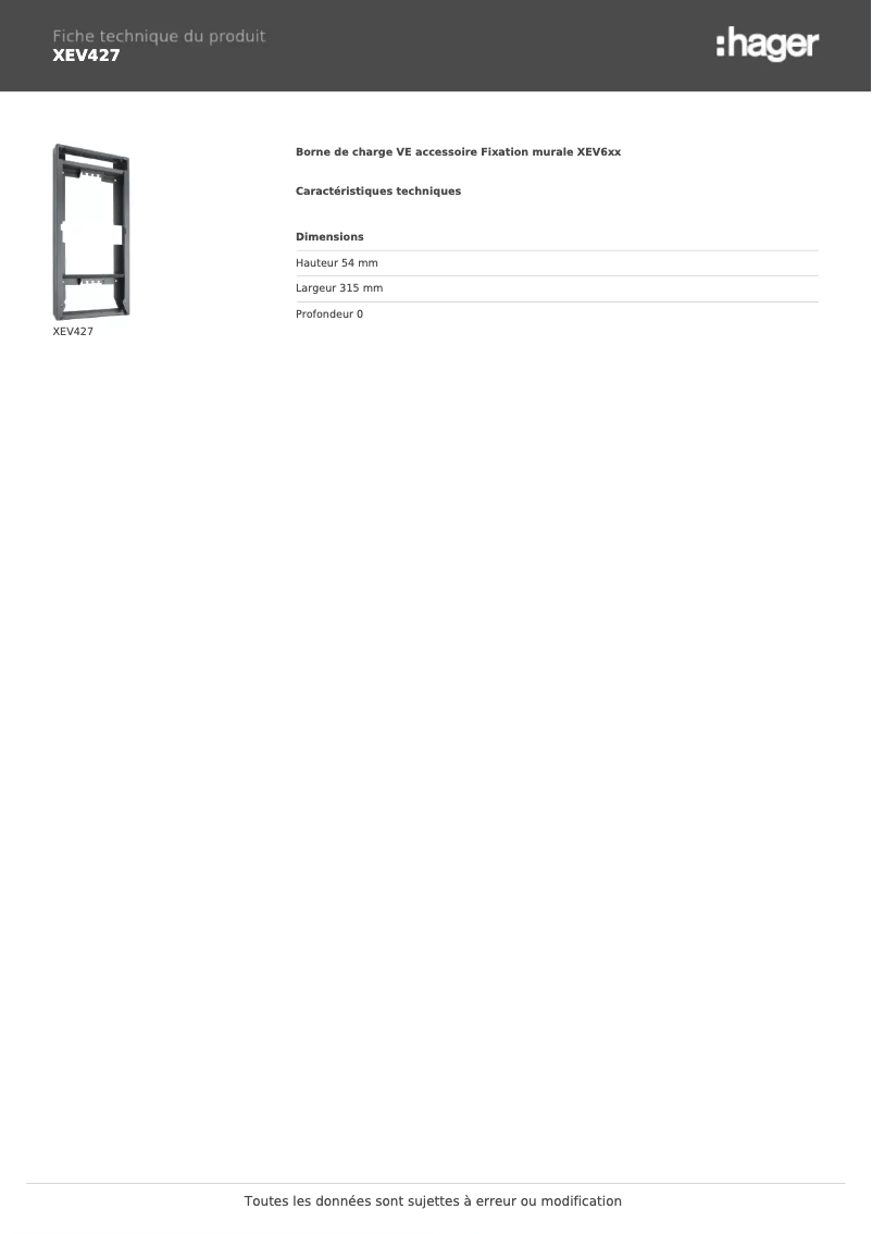 Image de la première page du manuel de l'appareil XEV427