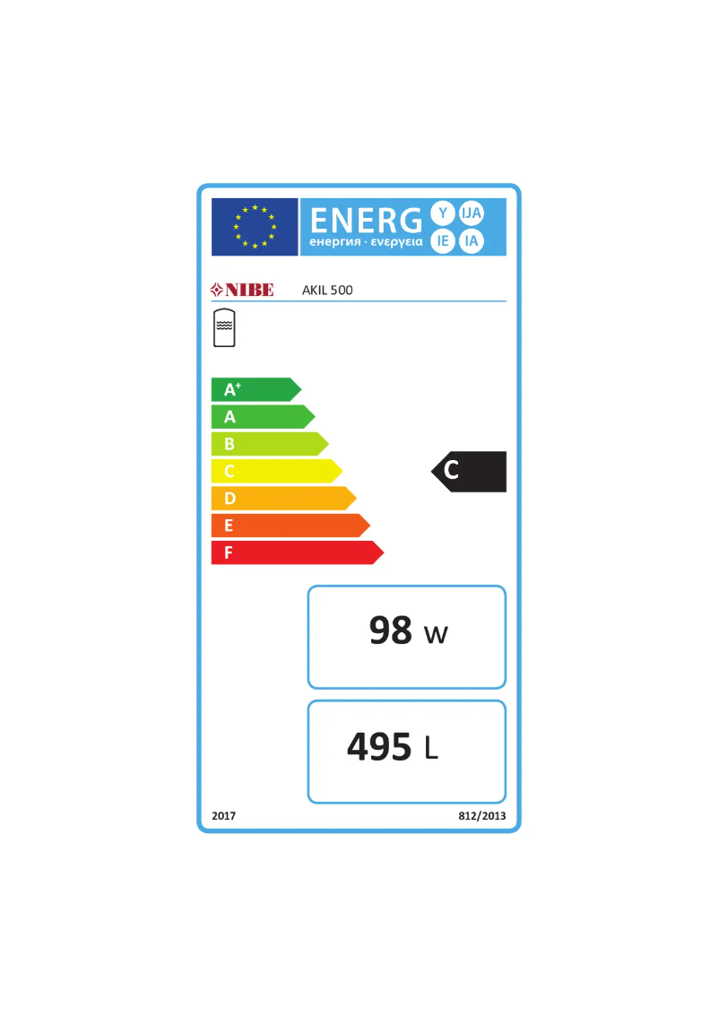 Page 1 of the manual User Manual Nibe AKIL 500