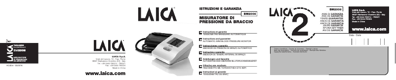 Página 1 del manual Manual de usuario Laica BM2006