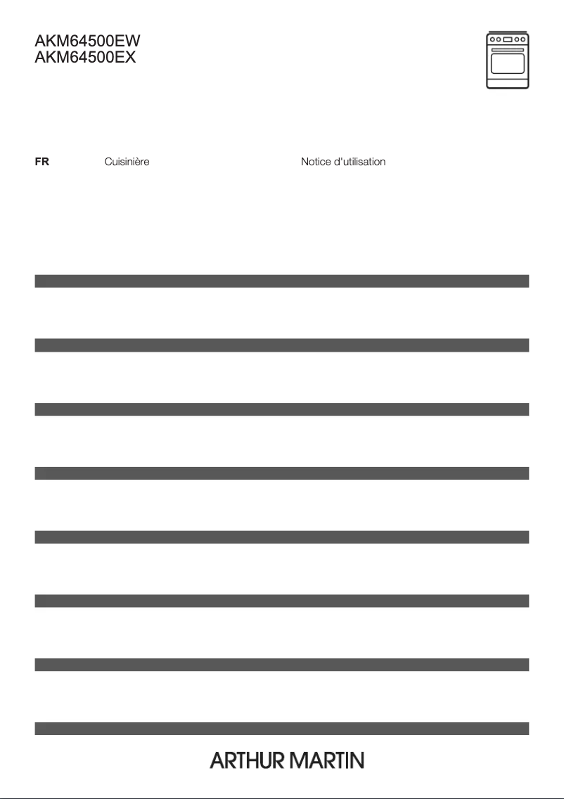 First page image of the manual for AKM64500EW