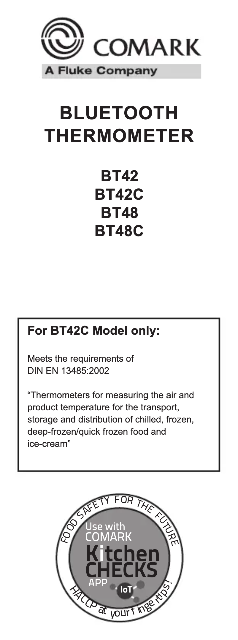 Image de la première page du manuel de l'appareil BT48C
