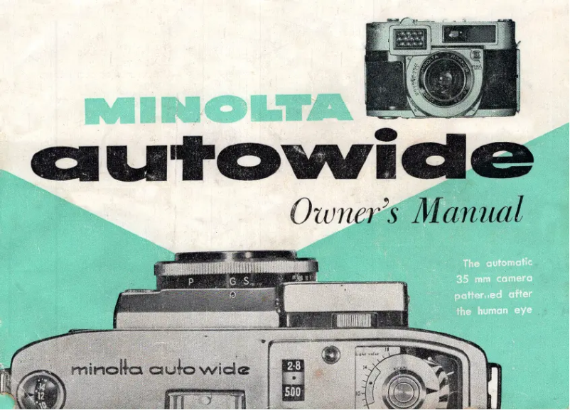 Page n°1 - Manuel utilisateur Konica Minolta Autowide