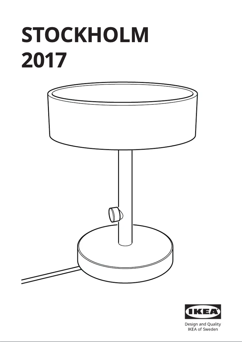 Page 1 de la notice Manuel utilisateur Ikea STOCKHOLM 2017 303.435.39