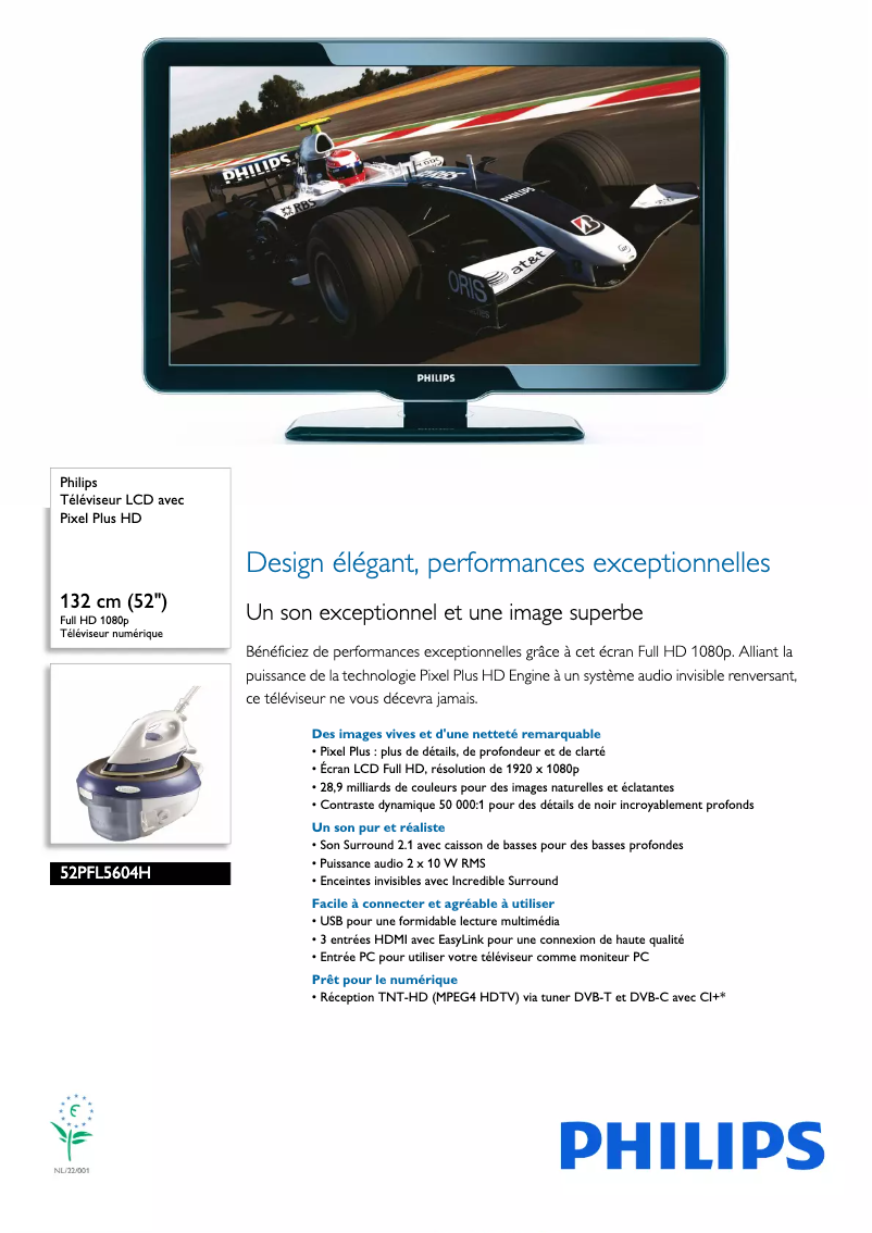 Imagen de la primera página del manual del dispositivo 52PFL5604H