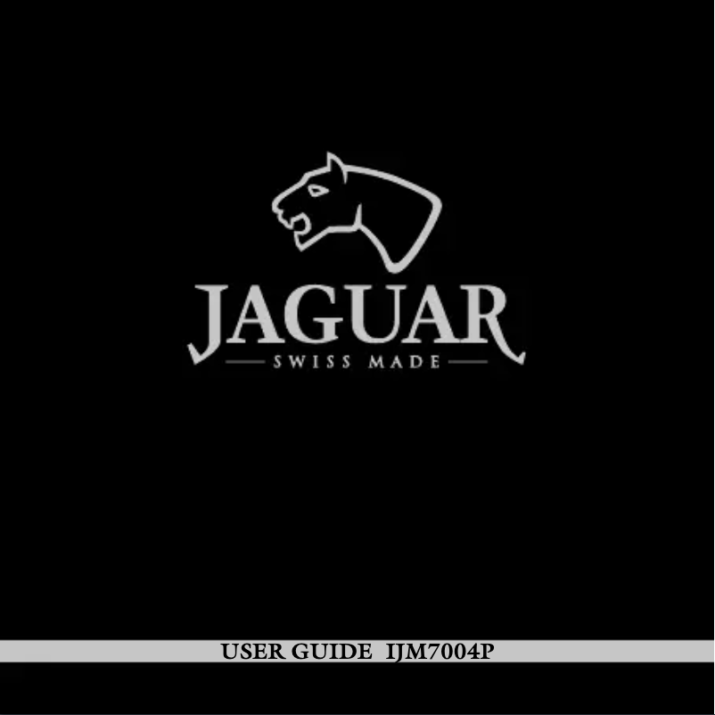 Page n°1 - Manuel utilisateur Jaguar Special Edition J678