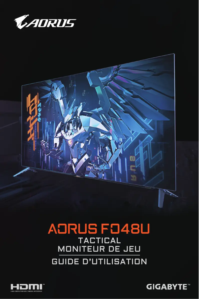 Page n°1 - Manuel utilisateur Gigabyte AORUS FO48U