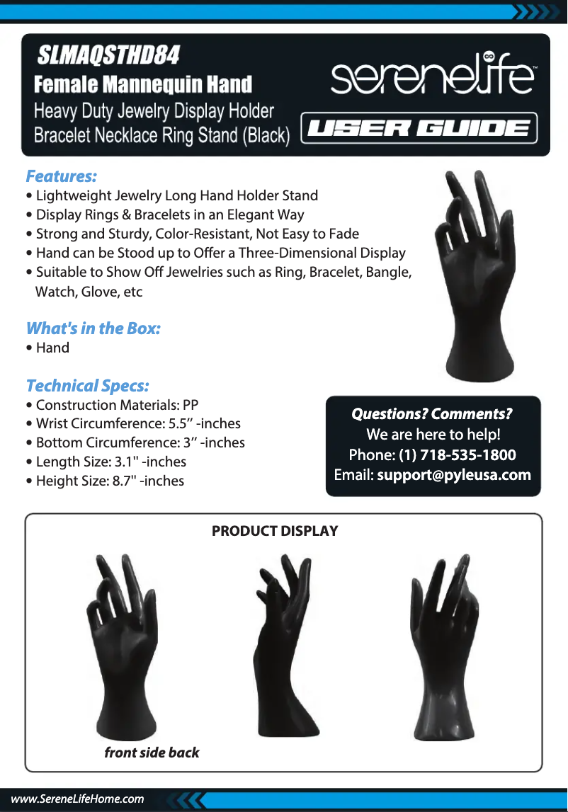 Image de la première page du manuel de l'appareil SLMAQSTHD84