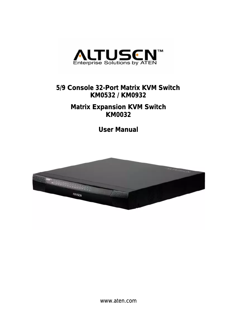 Page 1 de la notice Manuel utilisateur ATen KA7230