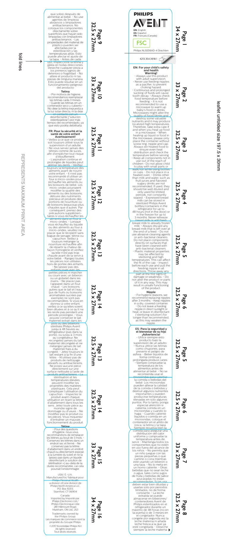 First page image of the manual for Avent SCF651