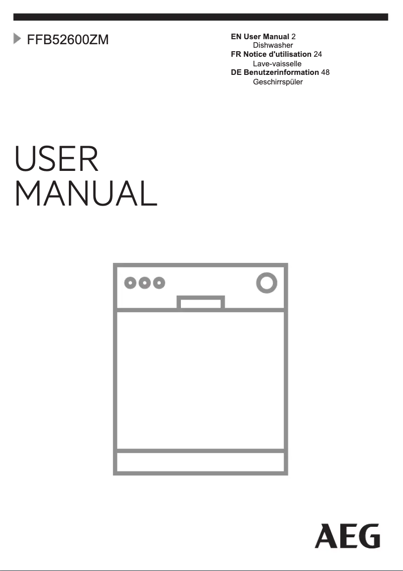 Image de la première page du manuel de l'appareil FFB52600ZM