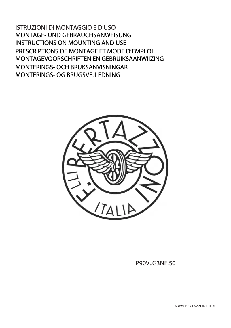 Page 1 de la notice Guide d'installation Bertazzoni P904IBH2M30NT