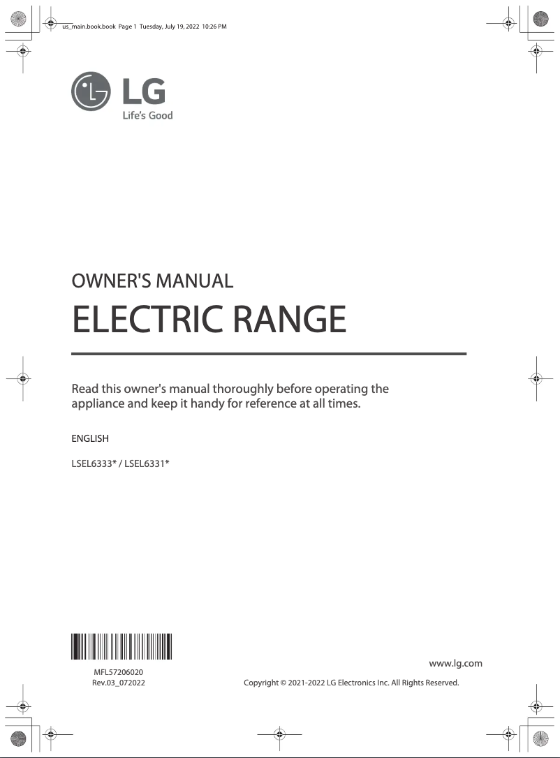 Página 1 del manual Manual de usuario LG LSEL6331F