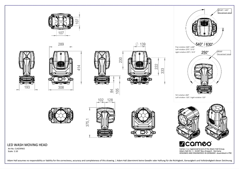 Image de la première page du manuel de l'appareil AZOR W2