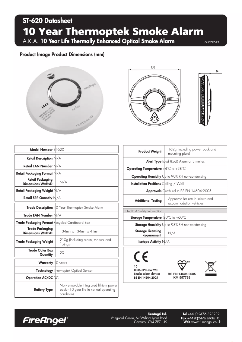 Image de la première page du manuel de l'appareil ST-620