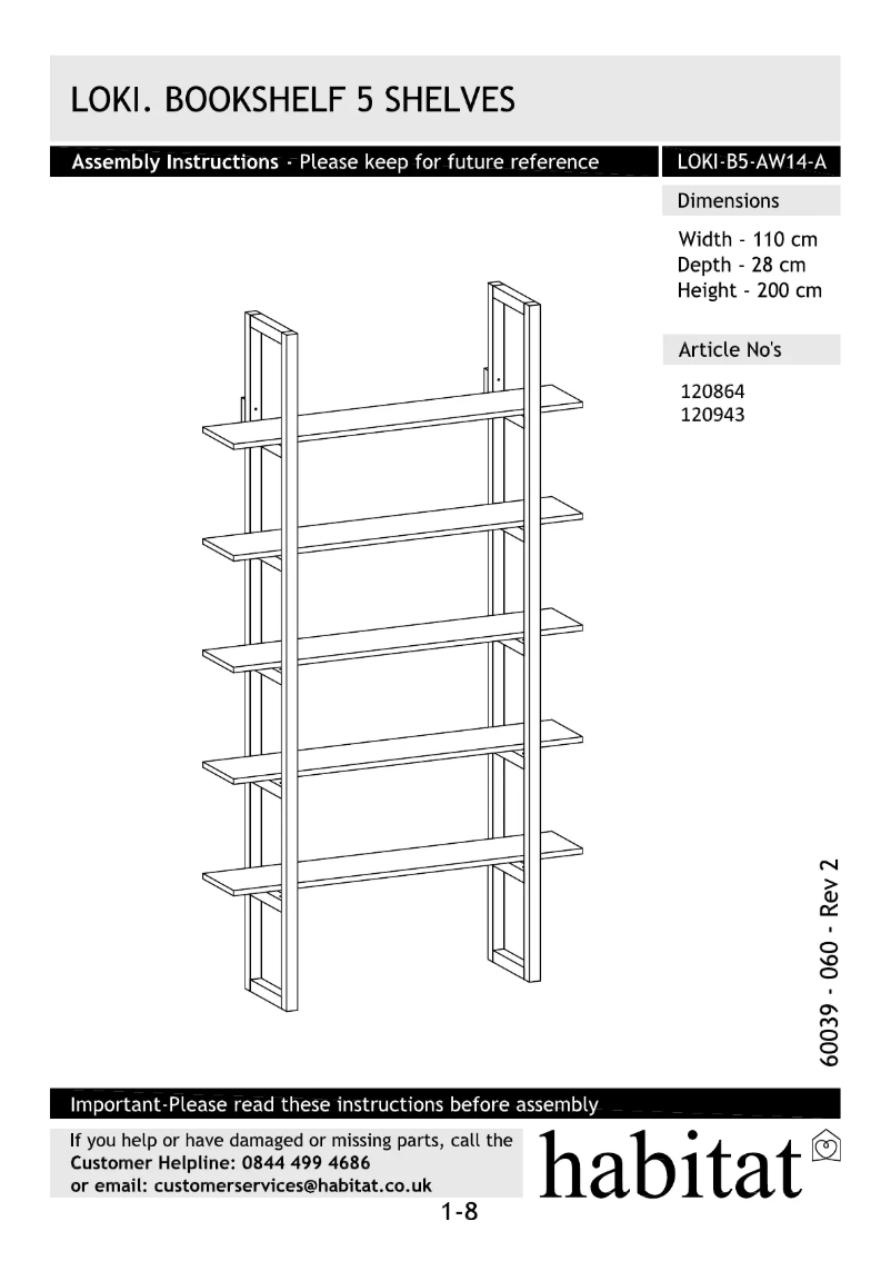 Image de la première page du manuel de l'appareil Loki
