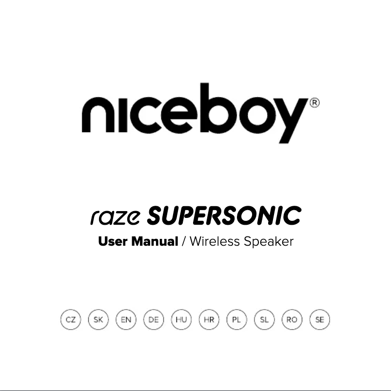 Page n°1 - Manuel utilisateur Niceboy RAZE Supersonic