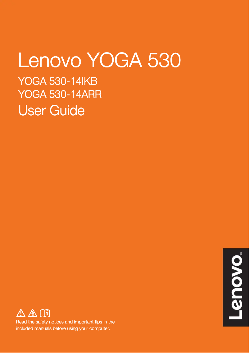 Image de la première page du manuel de l'appareil Yoga 530-14ARR