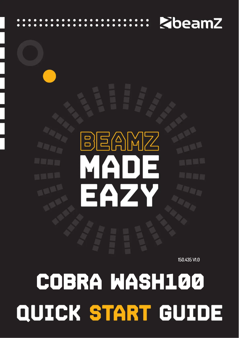 Image de la première page du manuel de l'appareil Cobra Wash100