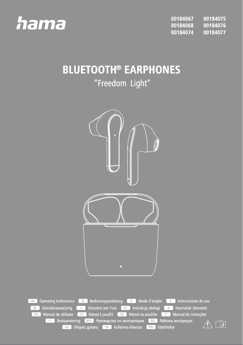 Image de la première page du manuel de l'appareil Freedom Light