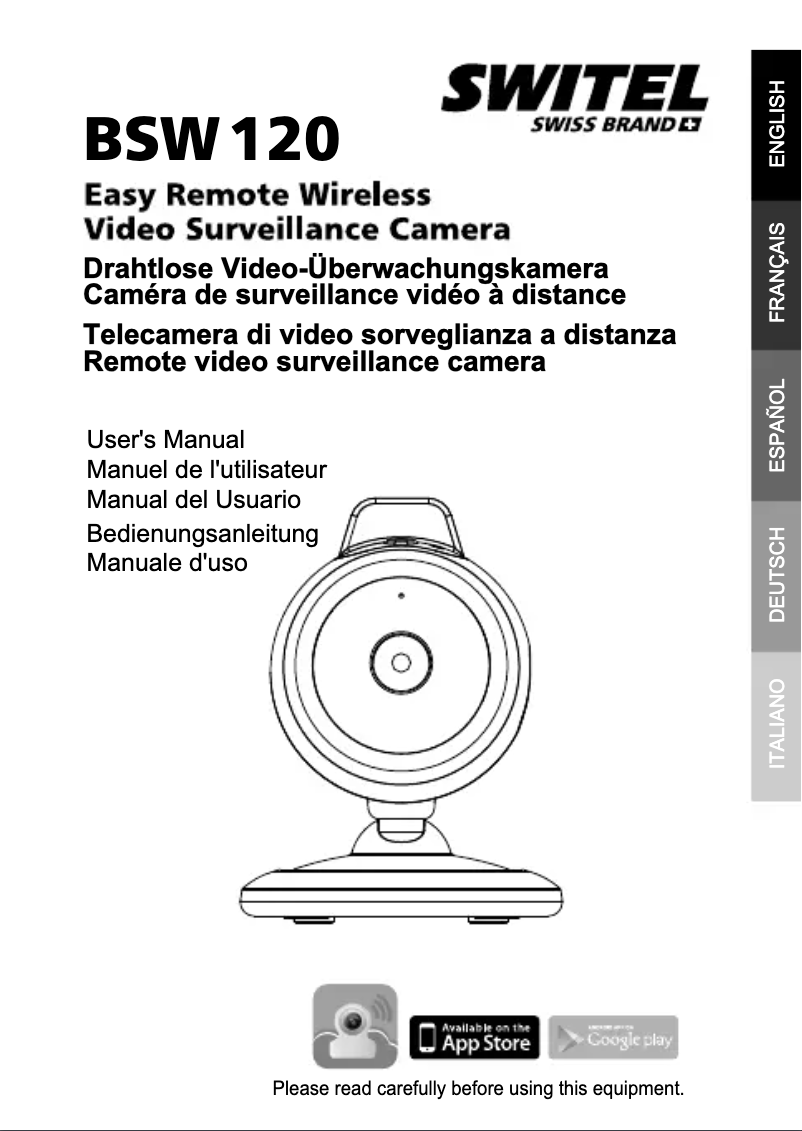 Page 1 de la notice Manuel utilisateur Switel BSW120