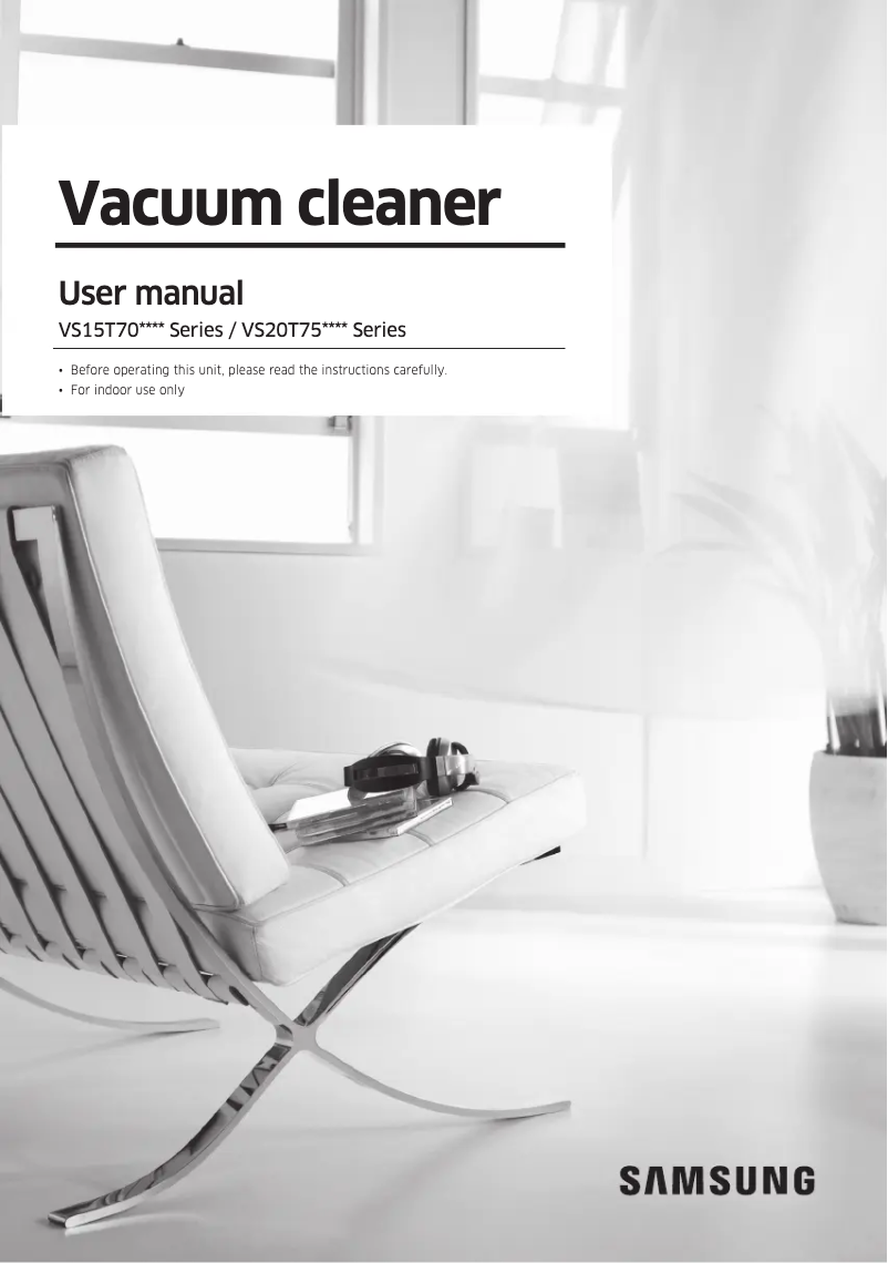 Página 1 del manual Manual de usuario Samsung VS15T7031R4