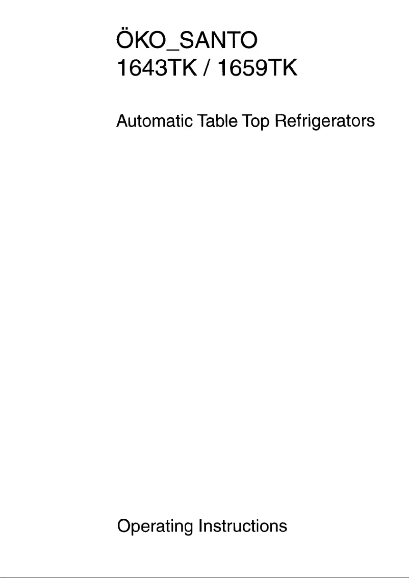 Page 1 de la notice Manuel utilisateur AEG Santo 1643-1TK