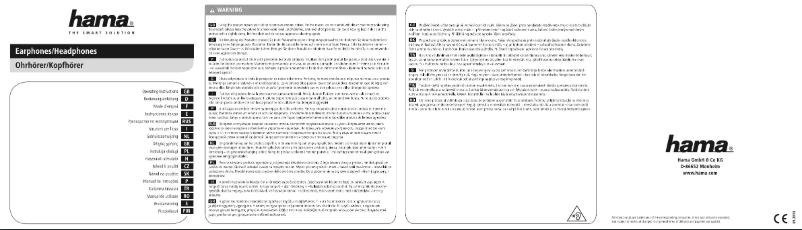 Page 1 de la notice Manuel utilisateur Hama HK5104