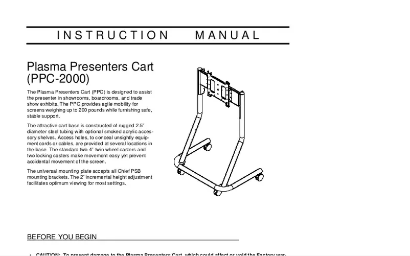 Página 1 del manual Manual de usuario Chief PPCU