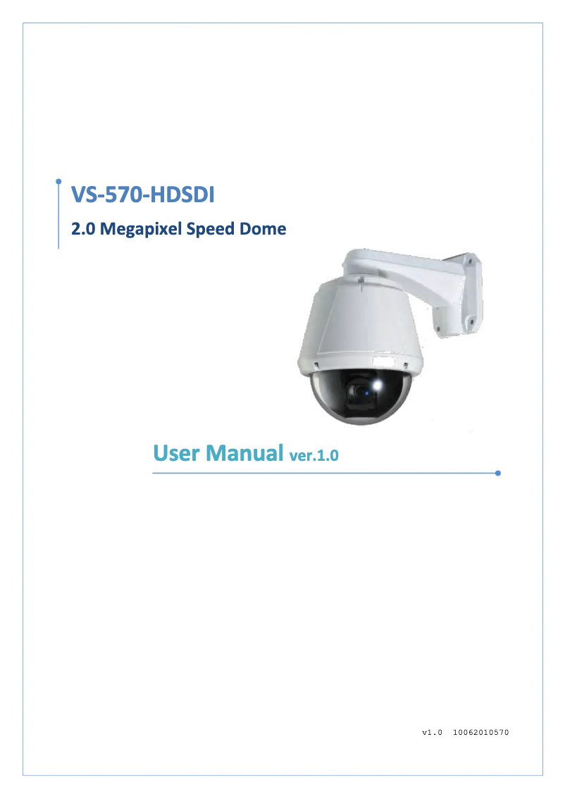Page n°1 - Manuel utilisateur Marshall VS-570-HDSDI