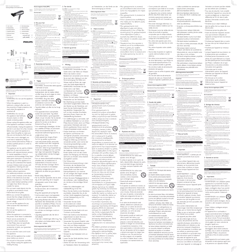 Page 1 de la notice Manuel utilisateur Philips ProVolume HP8251