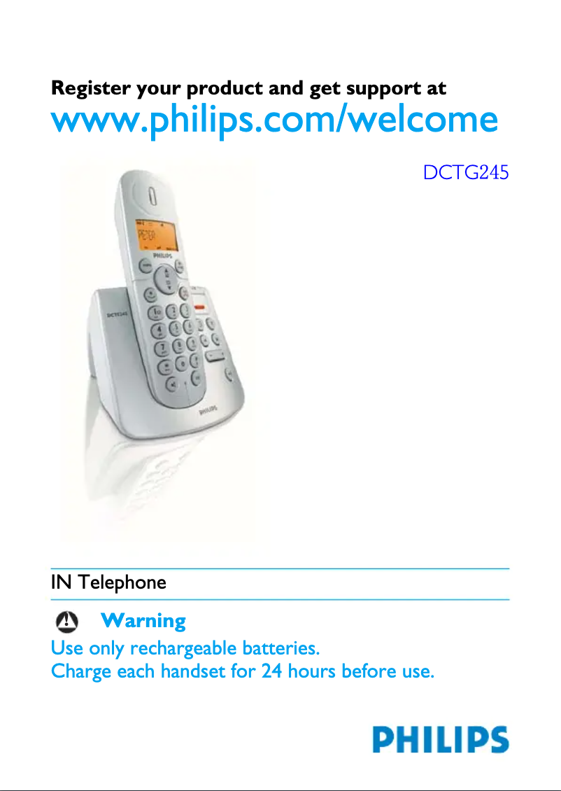 Página 1 del manual Manual de usuario Philips DCTG2451S