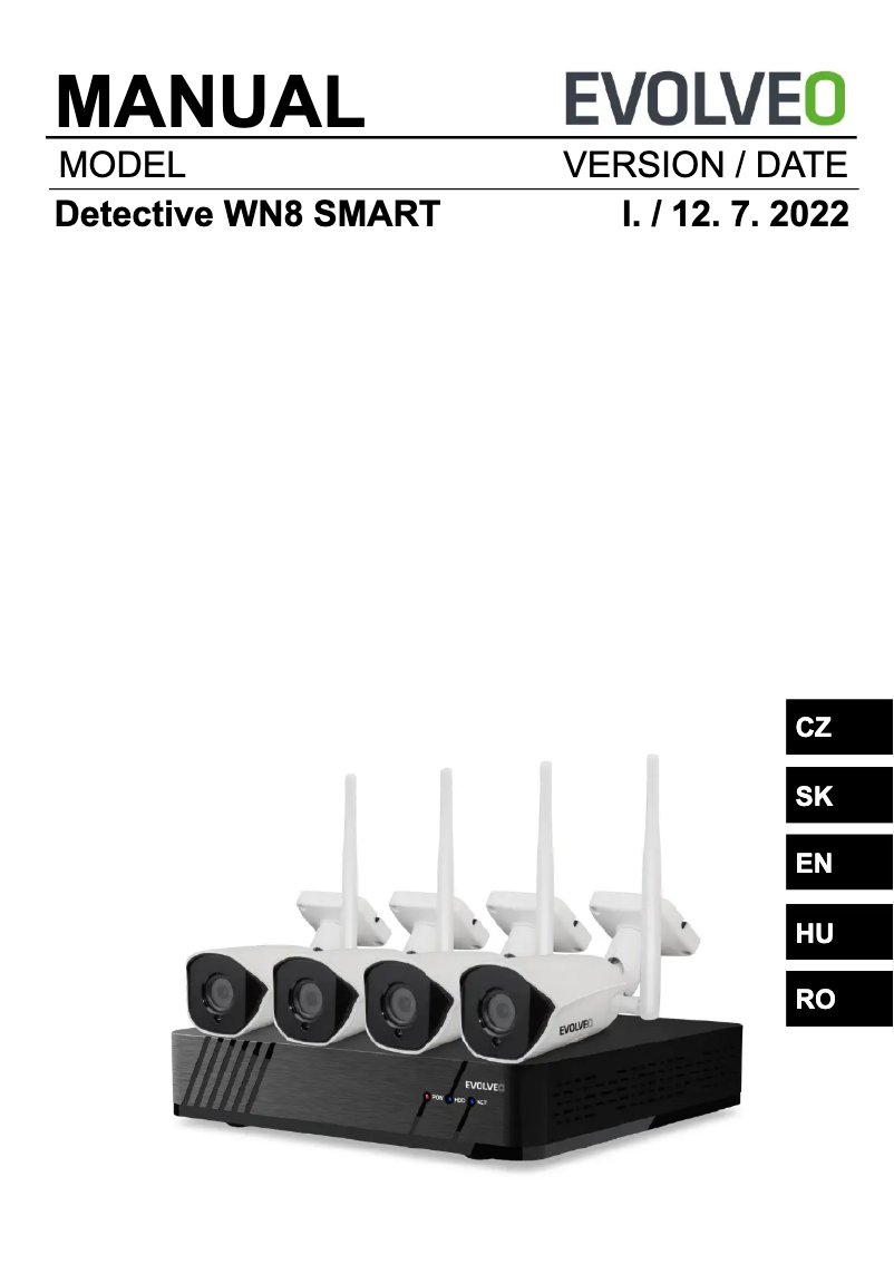 Página 1 del manual Manual de usuario Evolveo Detective WN8 SMART