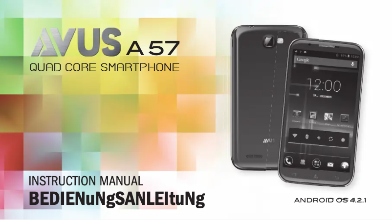 Page n°1 - Manuel utilisateur AVUS A57