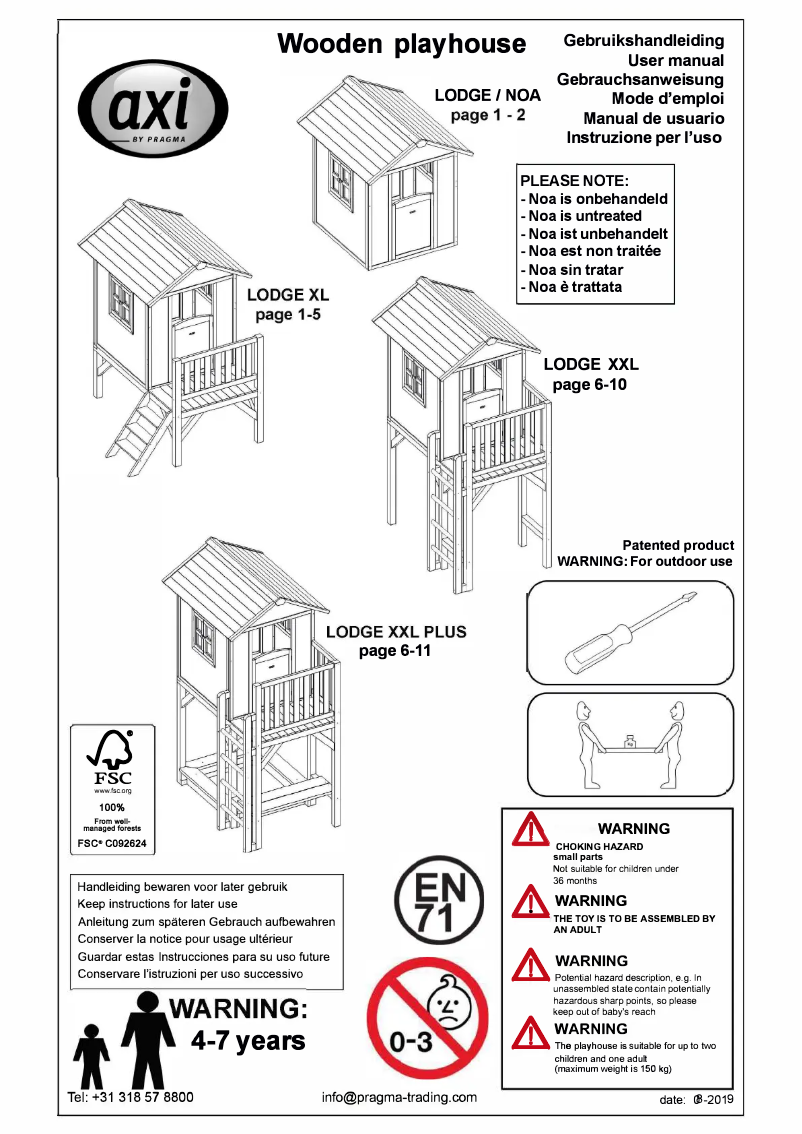 Imagen de la primera página del manual del dispositivo Lodge