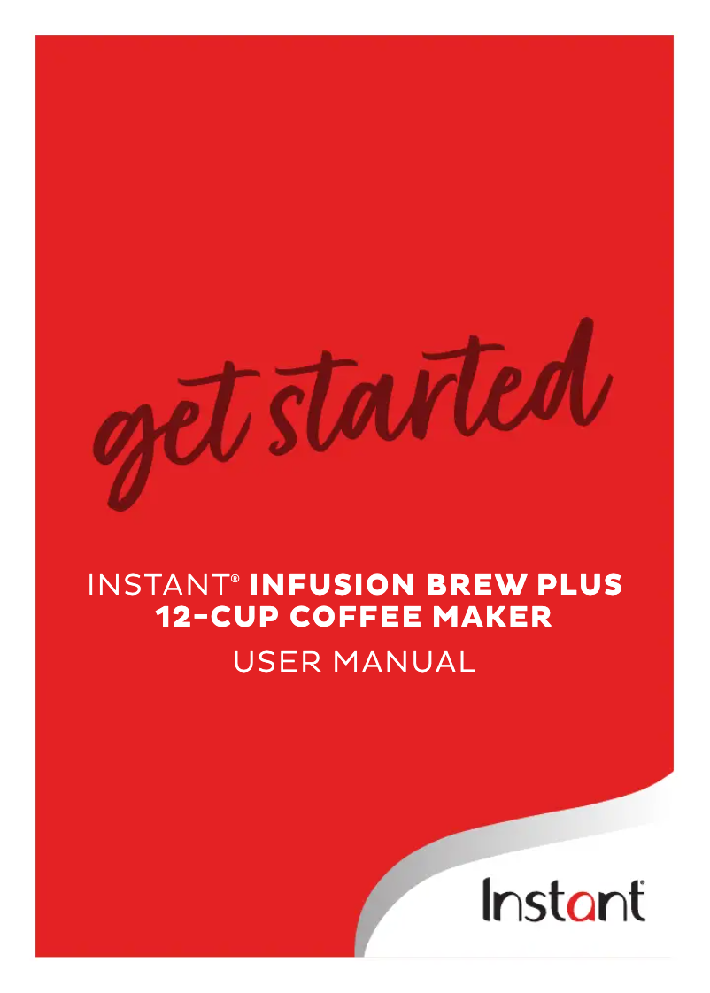 Image de la première page du manuel de l'appareil Infusion Brew Plus