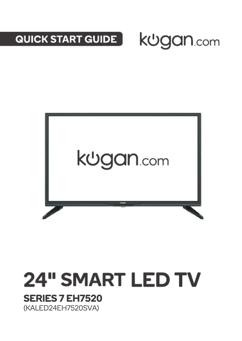 Image de la première page du manuel de l'appareil KALED24EH7520SVA