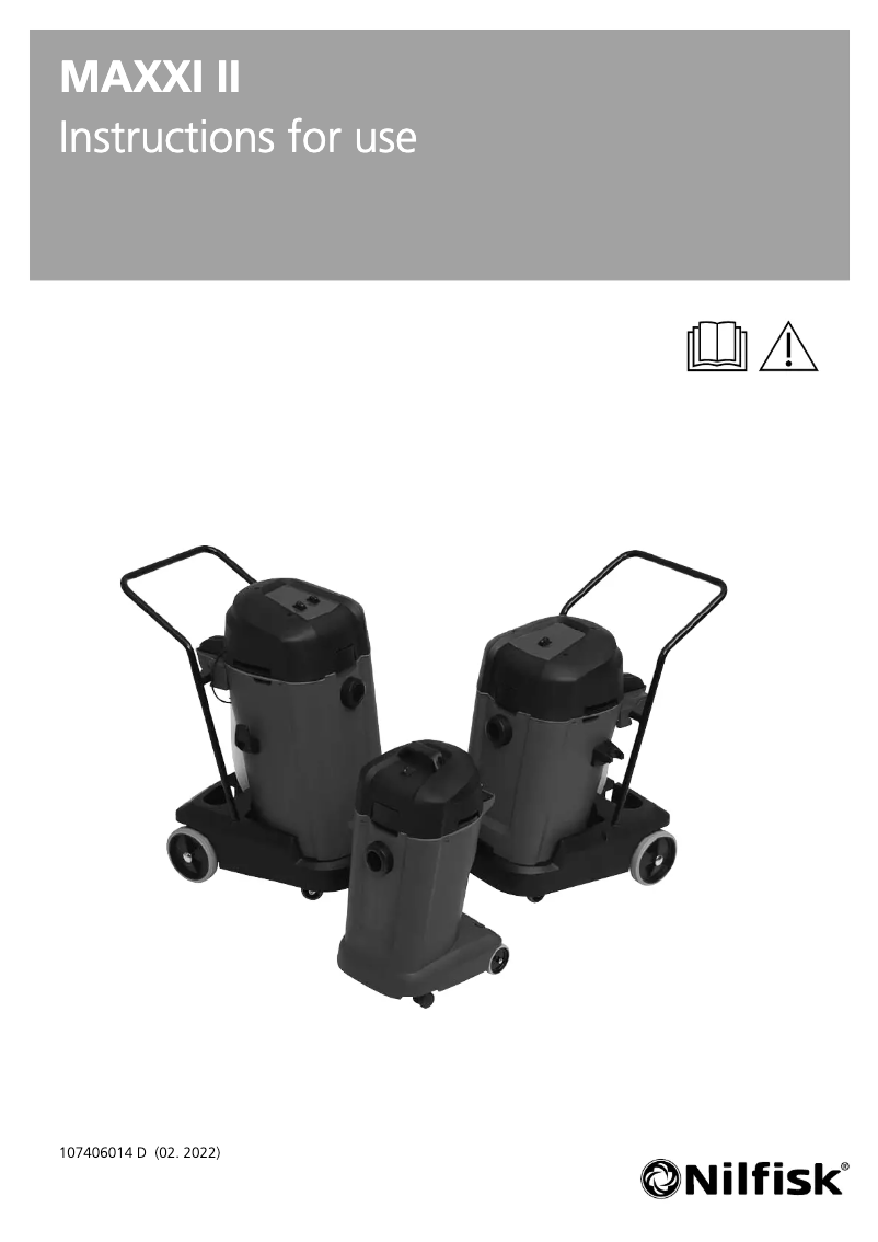 Página 1 del manual Manual de usuario Nilfisk Maxxi II