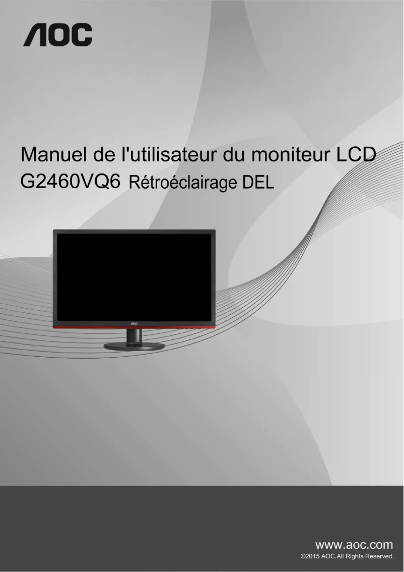 Page n°1 - Manuel utilisateur AOC Gaming G2460VQ6
