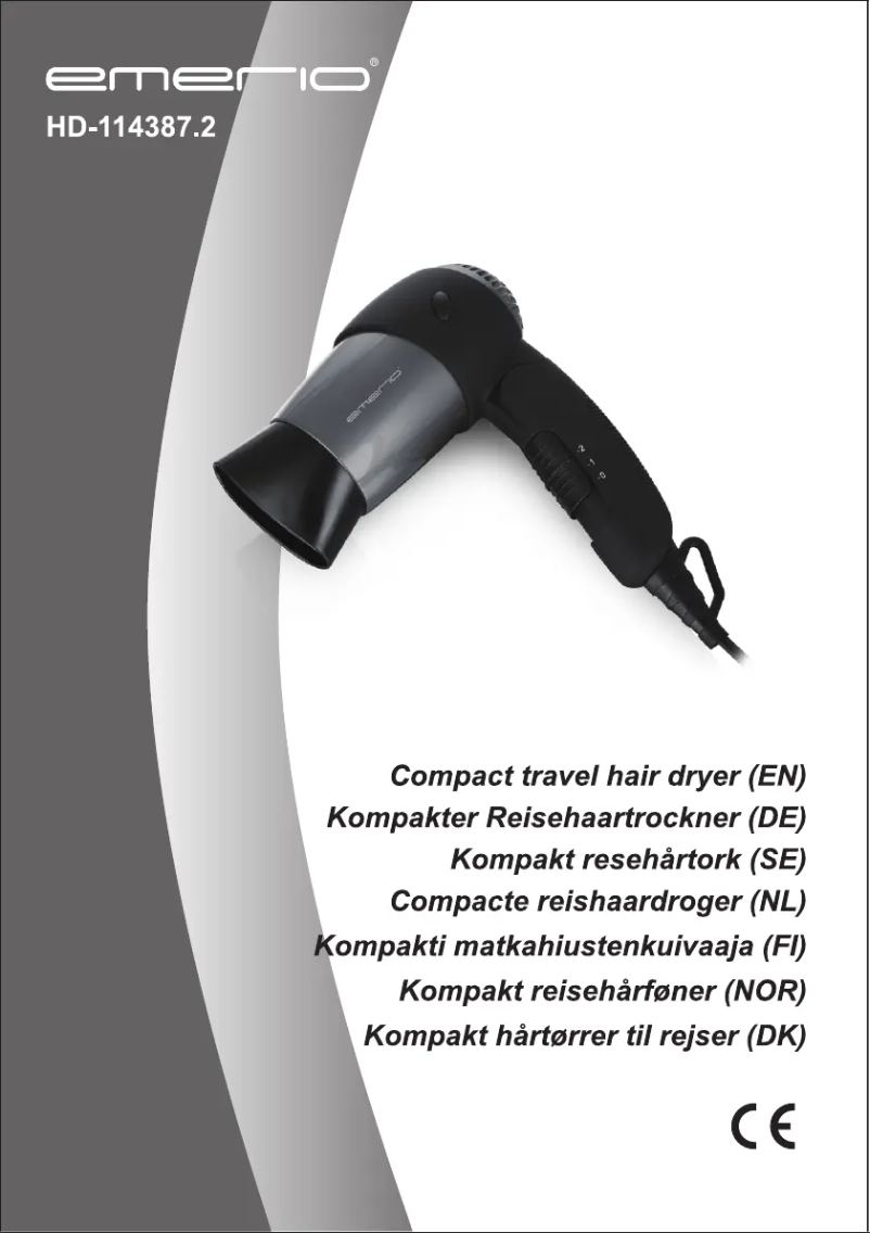 Page n°1 - Manuel utilisateur Emerio HD-114387.2