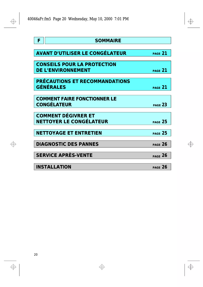 Page n°1 - Manuel utilisateur Laden CVT 4130