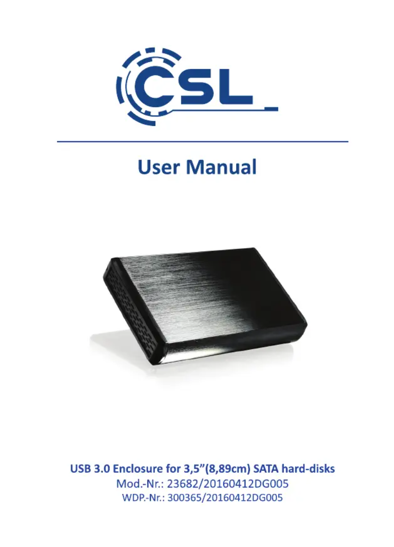 Page 1 de la notice Manuel utilisateur CSL 300365