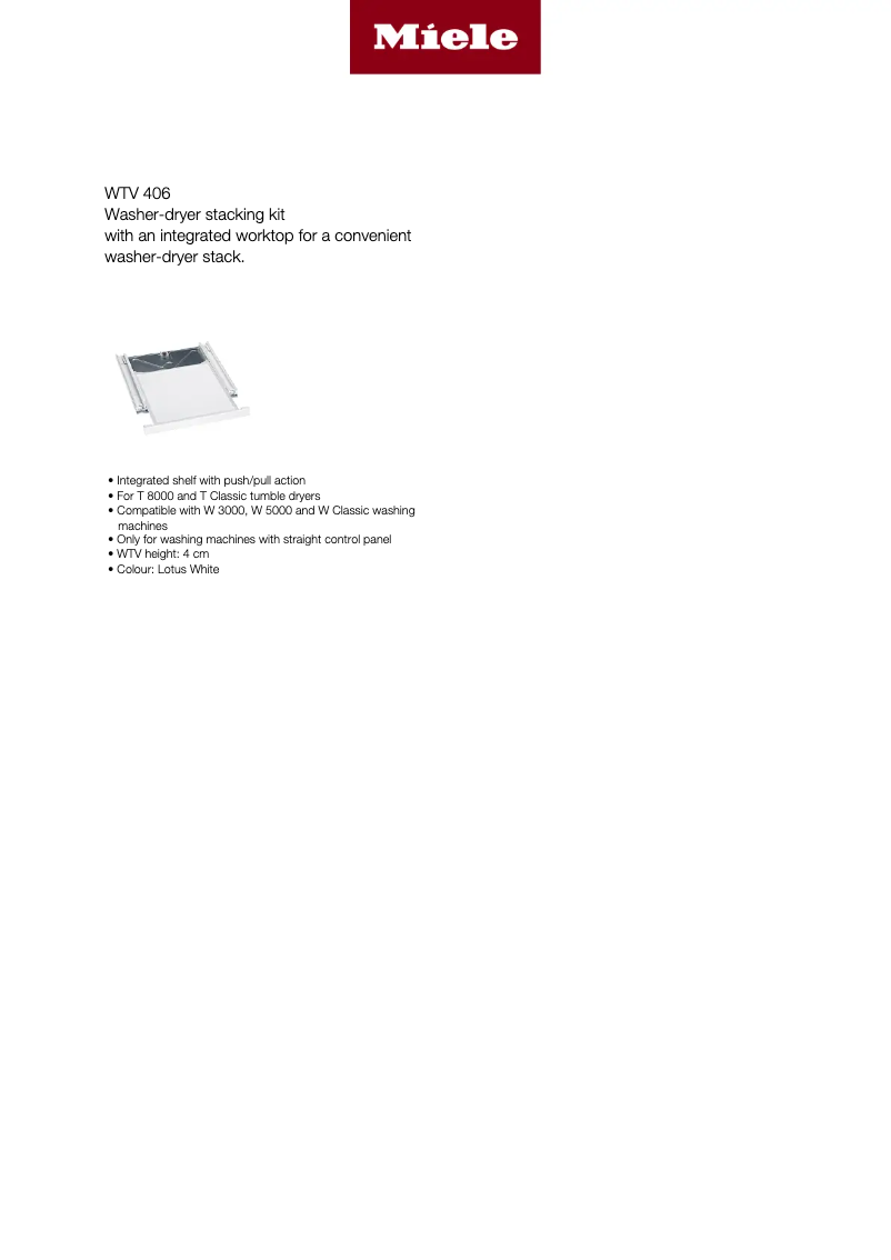 Imagen de la primera página del manual del dispositivo WTV 406