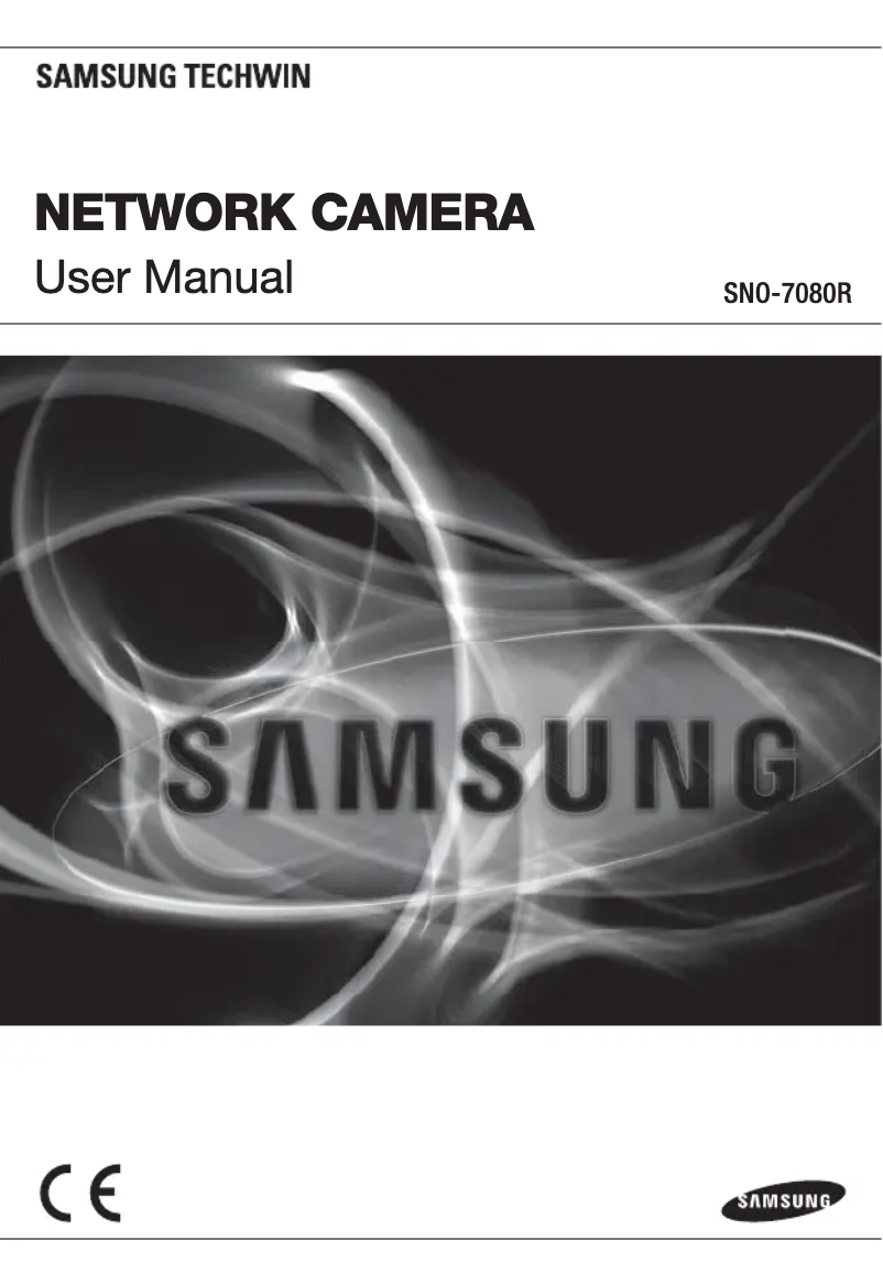 Page 1 de la notice Manuel utilisateur Samsung SNO-7080R