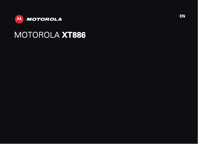 Page 1 de la notice Manuel utilisateur Motorola XT886