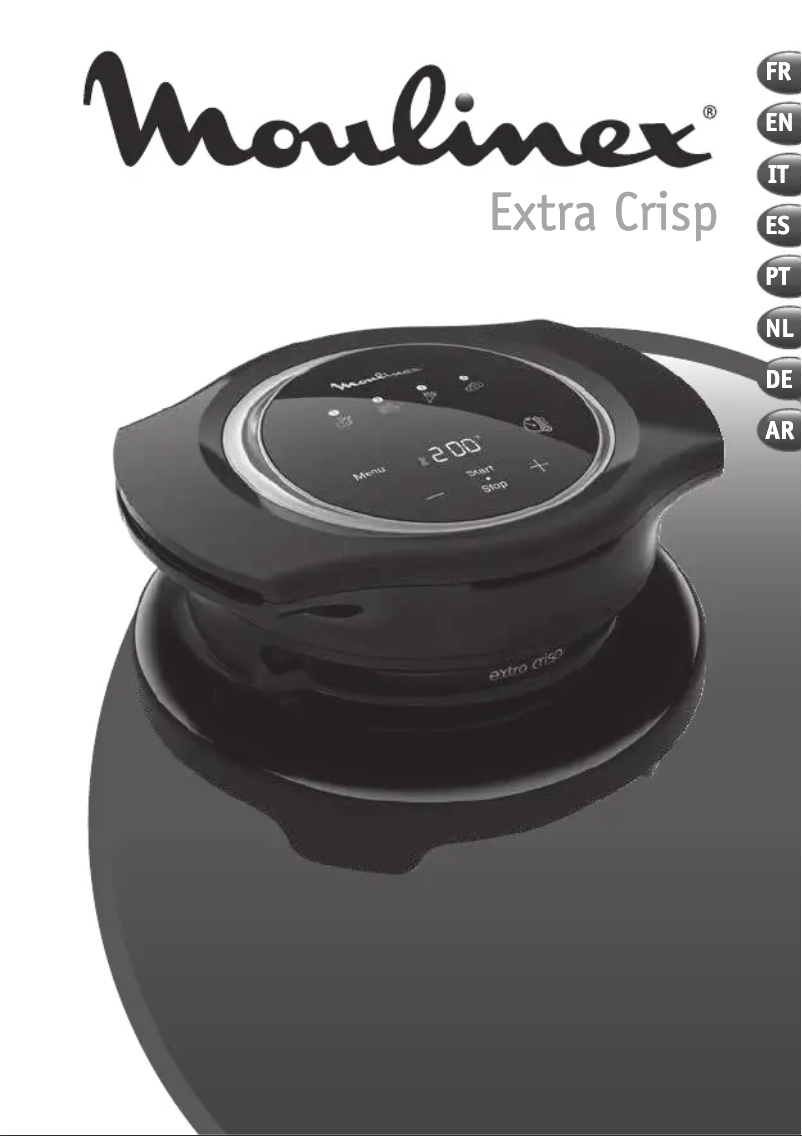 Page 1 de la notice Instructions / montage Moulinex Extra Crisp EZ150800